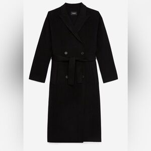 Like new Kooples double faced wool black coat